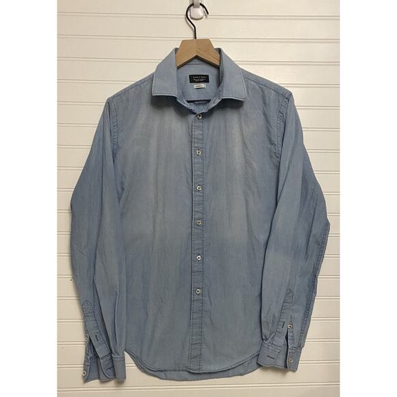 Zara Man Mens Classic Sport Slim Fit Blue Size US 15 M Euro 40 - Picture 1 of 6